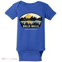 Walla Walla Washington W.A Vacation Souvenir Baby Bodysuit thumb 0