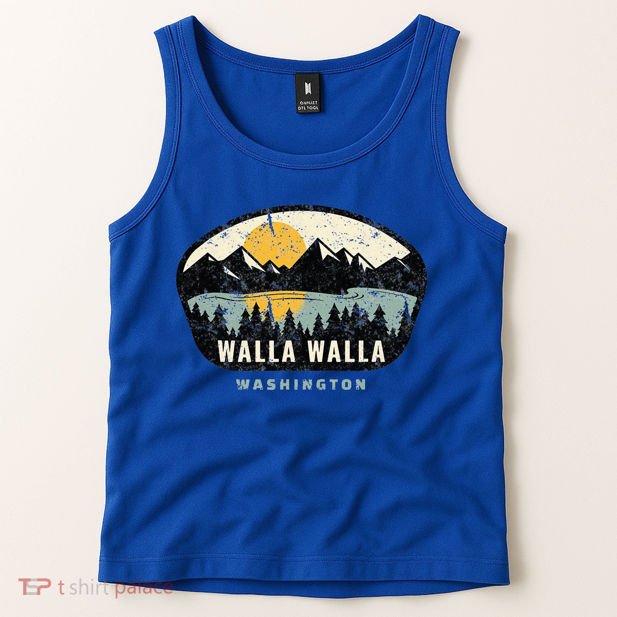 Walla Walla Washington W.A Vacation Souvenir Tank Top