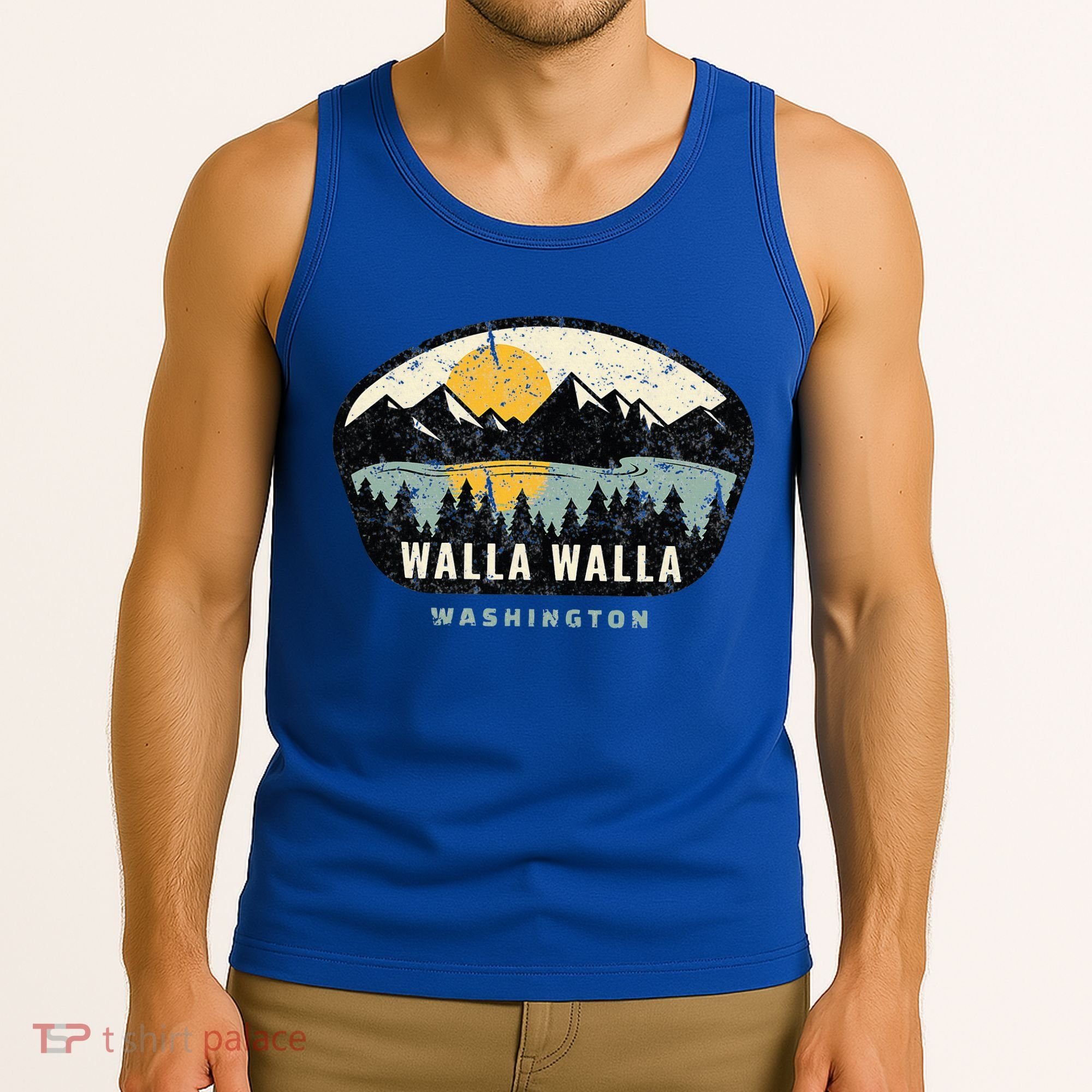 Walla Walla Washington W.A Vacation Souvenir Tank Top
