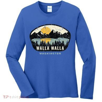 Walla Walla Washington W.A Vacation Souvenir Women's Long Sleeve Shirt