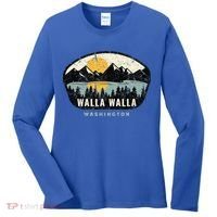 Walla Walla Washington W.A Vacation Souvenir Women's Long Sleeve Shirt thumb 0