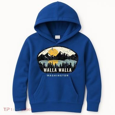 Walla Walla Washington W.A Vacation Souvenir Kids Hoodie