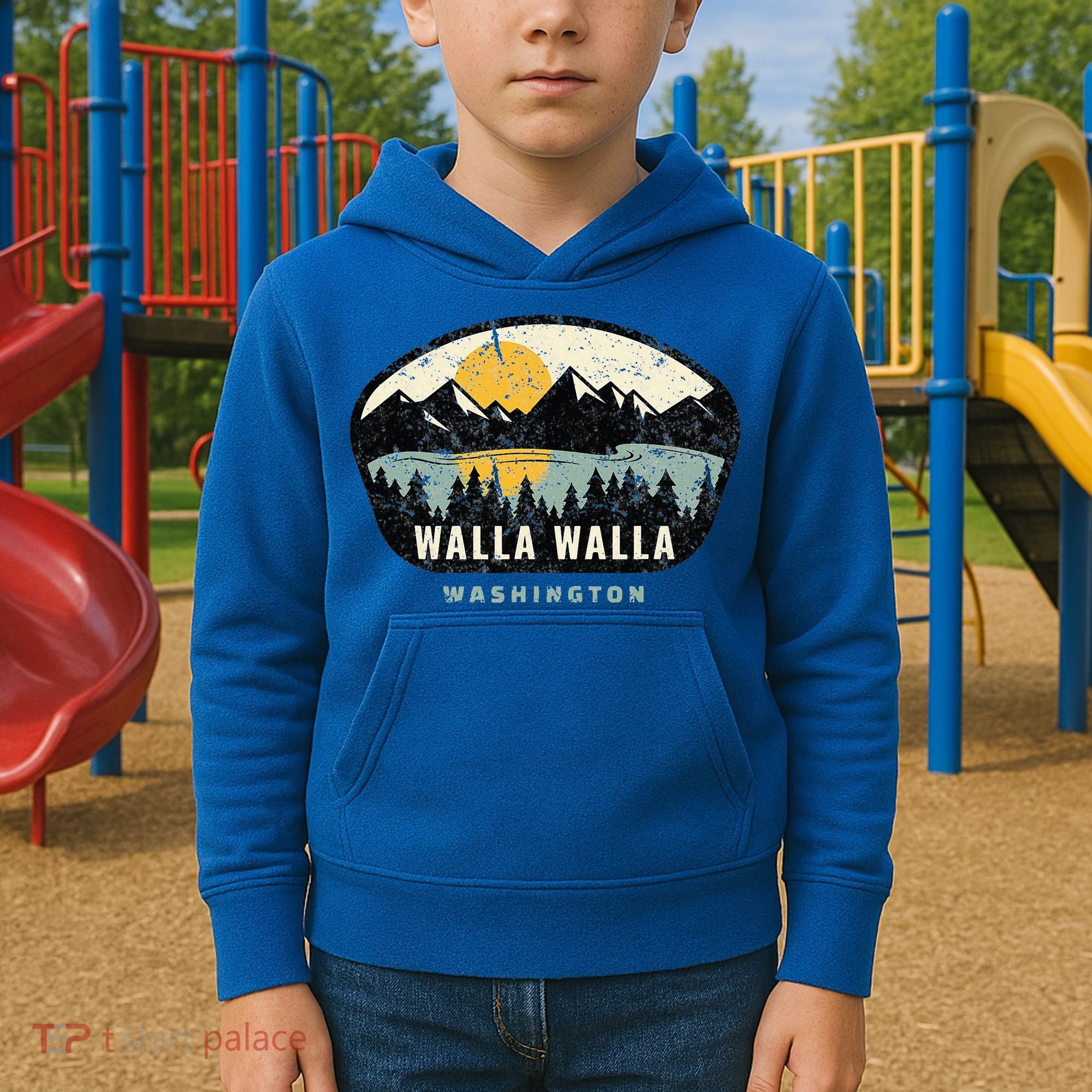 Walla Walla Washington W.A Vacation Souvenir Kids Hoodie