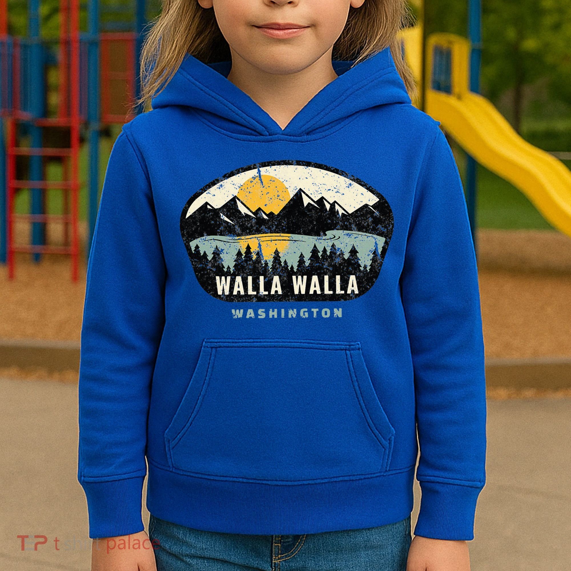Walla Walla Washington W.A Vacation Souvenir Kids Hoodie