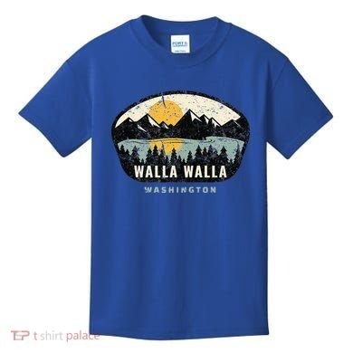Walla Walla Washington W.A Vacation Souvenir Kids T-Shirt