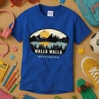 Walla Walla Washington W.A Vacation Souvenir Kids T-Shirt thumb 3