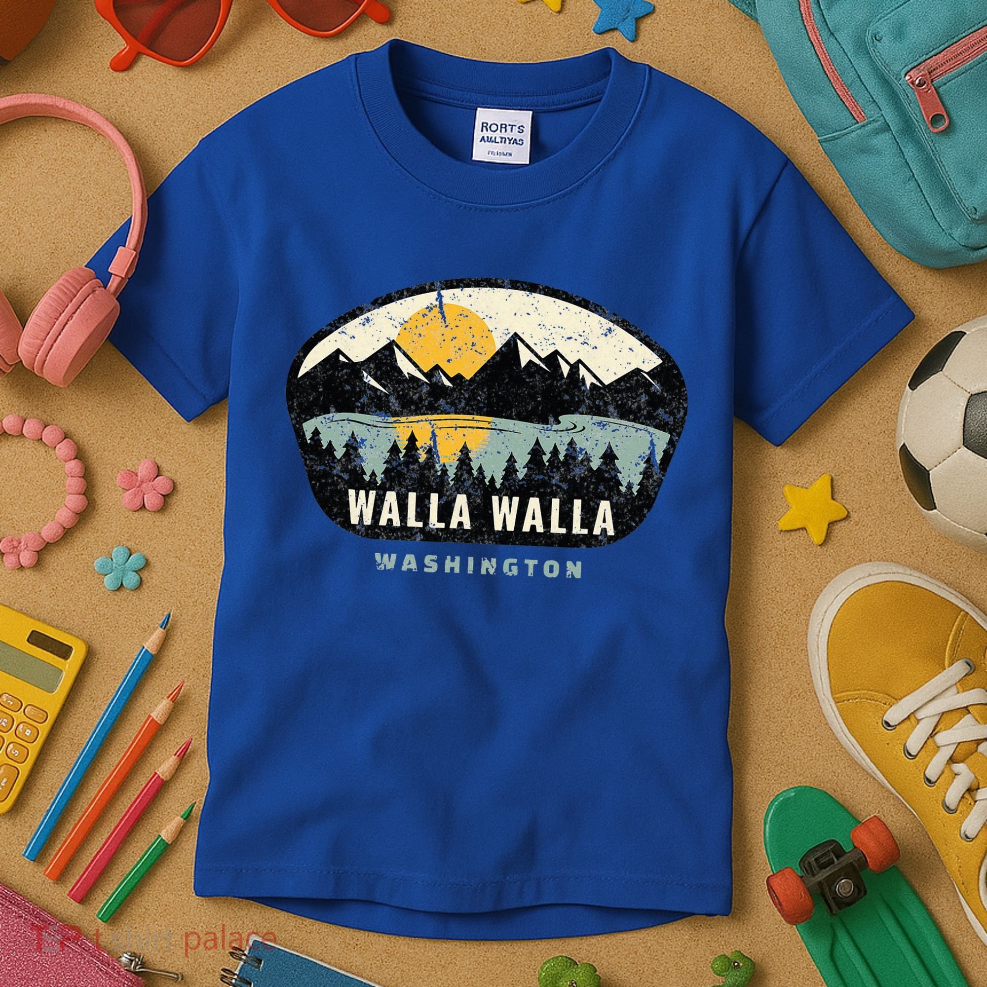 Walla Walla Washington W.A Vacation Souvenir Kids T-Shirt