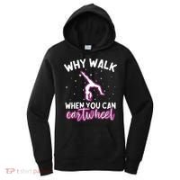 Why Walk When You Can Cartwheel Rainbow Tumbling Funny Girl Women's Hoodie thumb 0