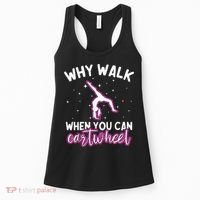 Why Walk When You Can Cartwheel Rainbow Tumbling Funny Girl Women's Tank Top thumb 0