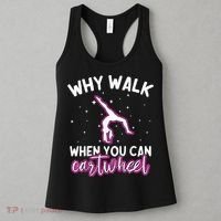 Why Walk When You Can Cartwheel Rainbow Tumbling Funny Girl Women's Tank Top thumb 3