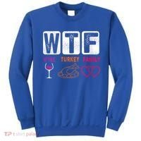 Wo Wtf Wine Turkey Family Happy Thanksgiving Day Funny Cool Gift Sweatshirt thumb 0