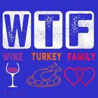 Wo Wtf Wine Turkey Family Happy Thanksgiving Day Funny Cool Gift Visor thumb 3