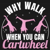 Why Walk When You Can Cartwheel Gymnastics Gymnast Women's Hoodie thumb 2