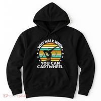 Why Walk When You Cartwheel Gymnastics Women Hoodie thumb 0