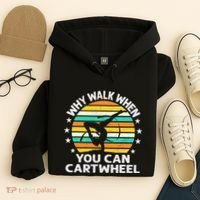 Why Walk When You Cartwheel Gymnastics Women Hoodie thumb 4