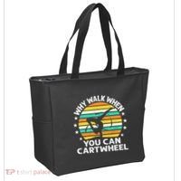 Why Walk When You Cartwheel Gymnastics Women Tote Bag thumb 2