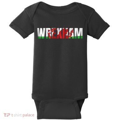 Wrexham Wales Welsh Dragon Flag Baby Bodysuit