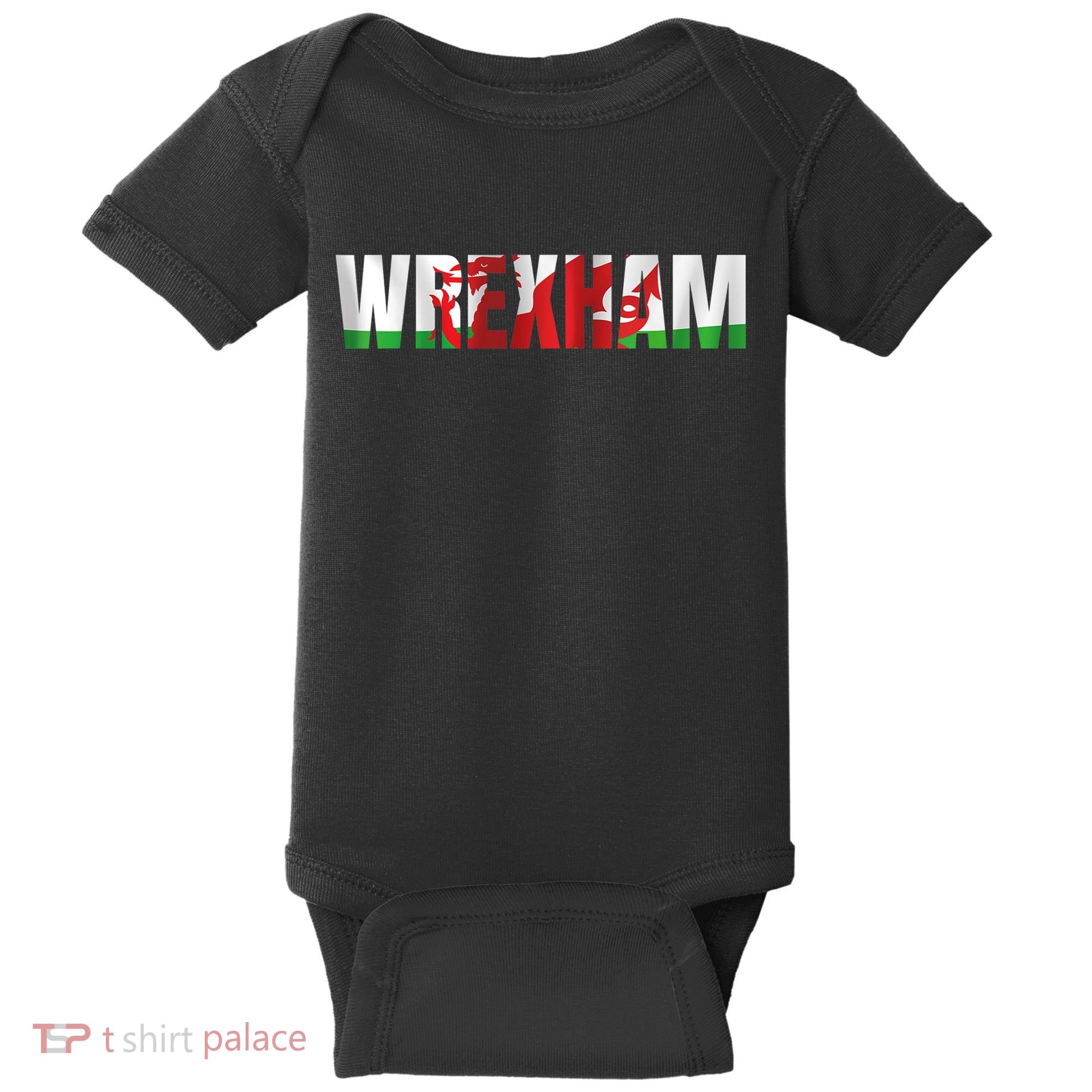 Wrexham Wales Welsh Dragon Flag Baby Bodysuit