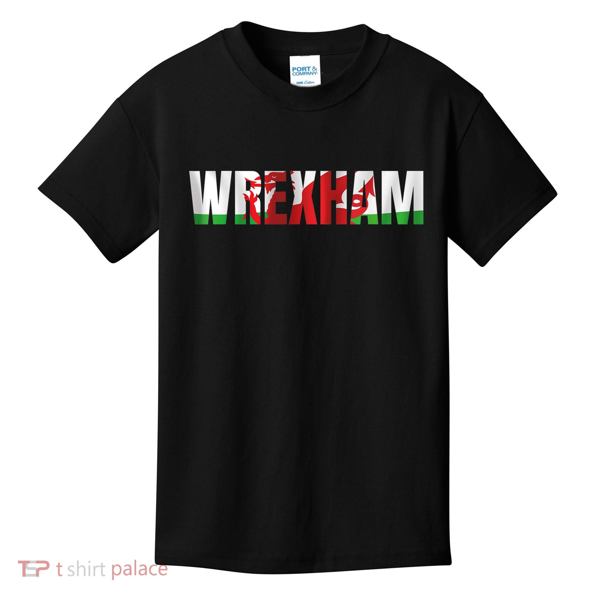 Wrexham Wales Welsh Dragon Flag Kids T-Shirt