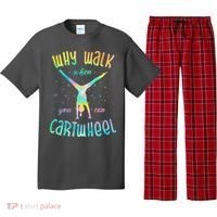 Why Walk When You Can Cartwheel Gymnastic Colorful Pajama Set thumb 0