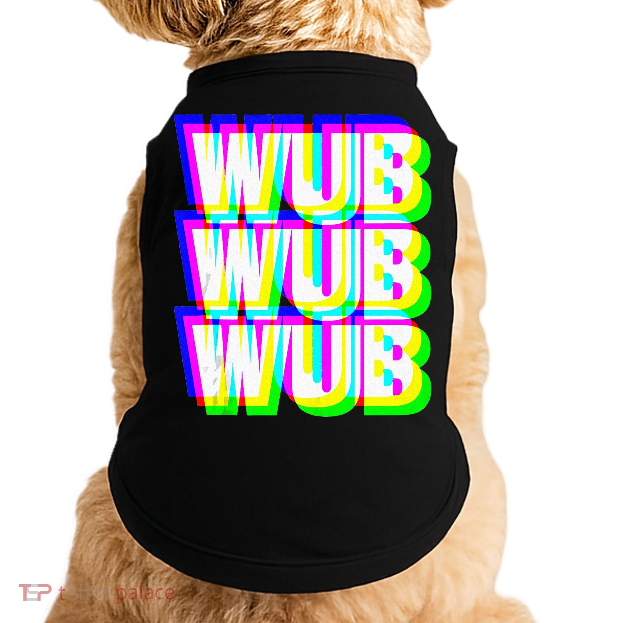 Wub Wub Wub Dubstep Techno Rave EDM Music DJ Festival Raver Doggie Tank