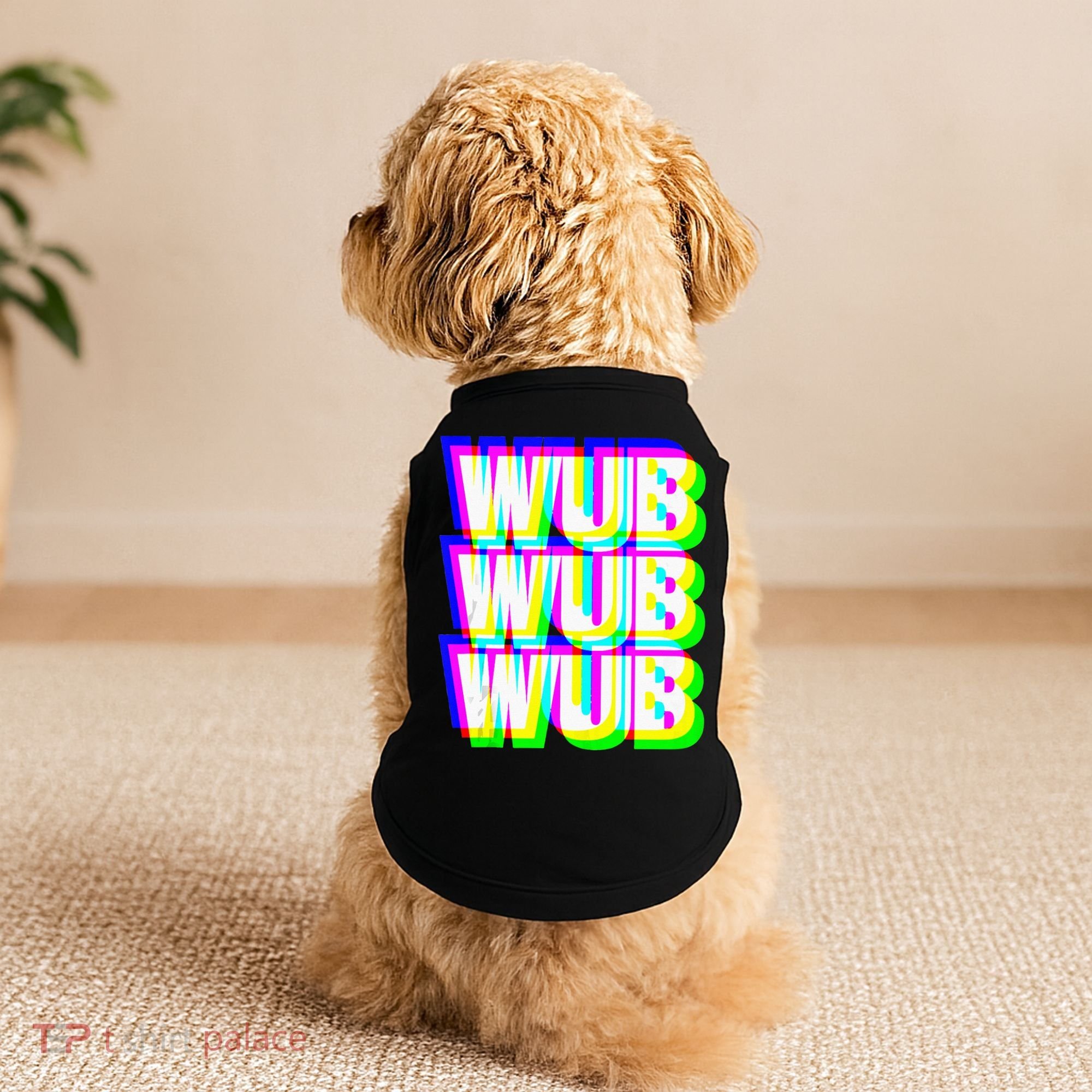 Wub Wub Wub Dubstep Techno Rave EDM Music DJ Festival Raver Doggie Tank