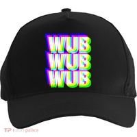 Wub Wub Wub Dubstep Techno Rave EDM Music DJ Festival Raver Five-Panel Snapback Cap thumb 0