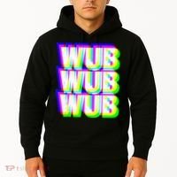 Wub Wub Wub Dubstep Techno Rave EDM Music DJ Festival Raver Hoodie thumb 2