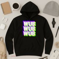 Wub Wub Wub Dubstep Techno Rave EDM Music DJ Festival Raver Hoodie thumb 3
