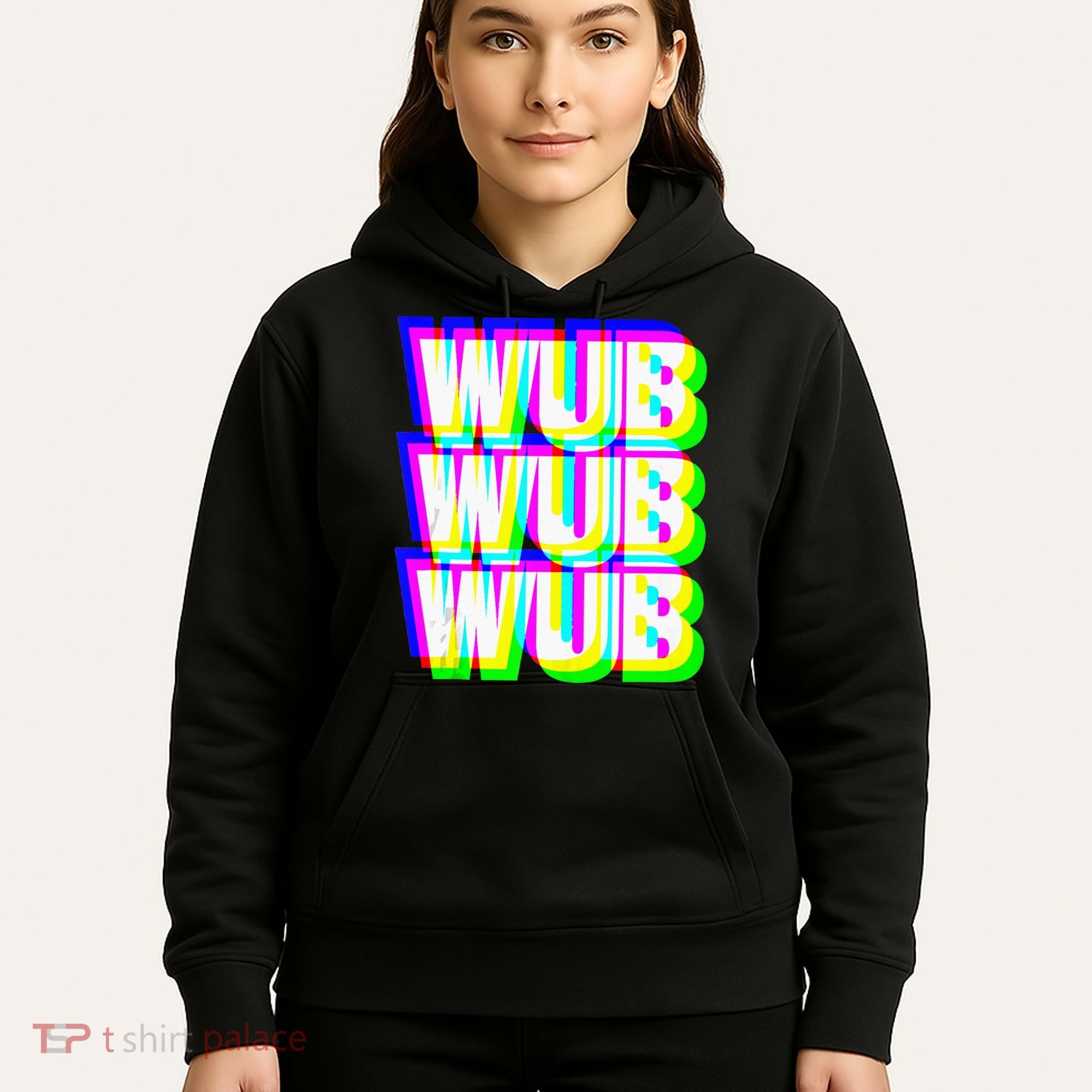 Wub Wub Wub Dubstep Techno Rave EDM Music DJ Festival Raver Hoodie