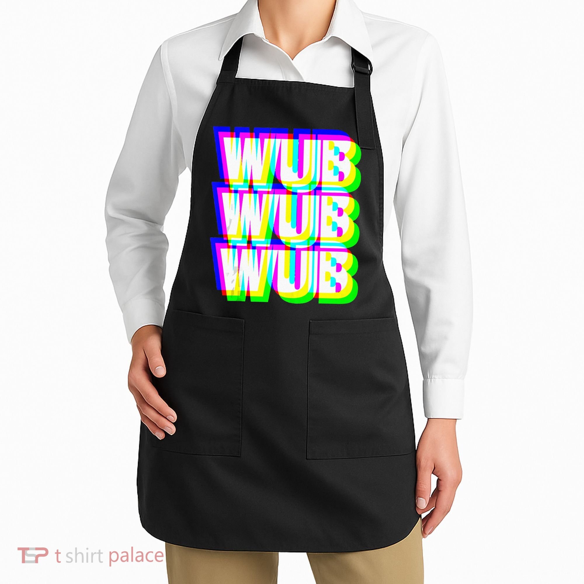 Wub Wub Wub Dubstep Techno Rave EDM Music DJ Festival Raver Apron
