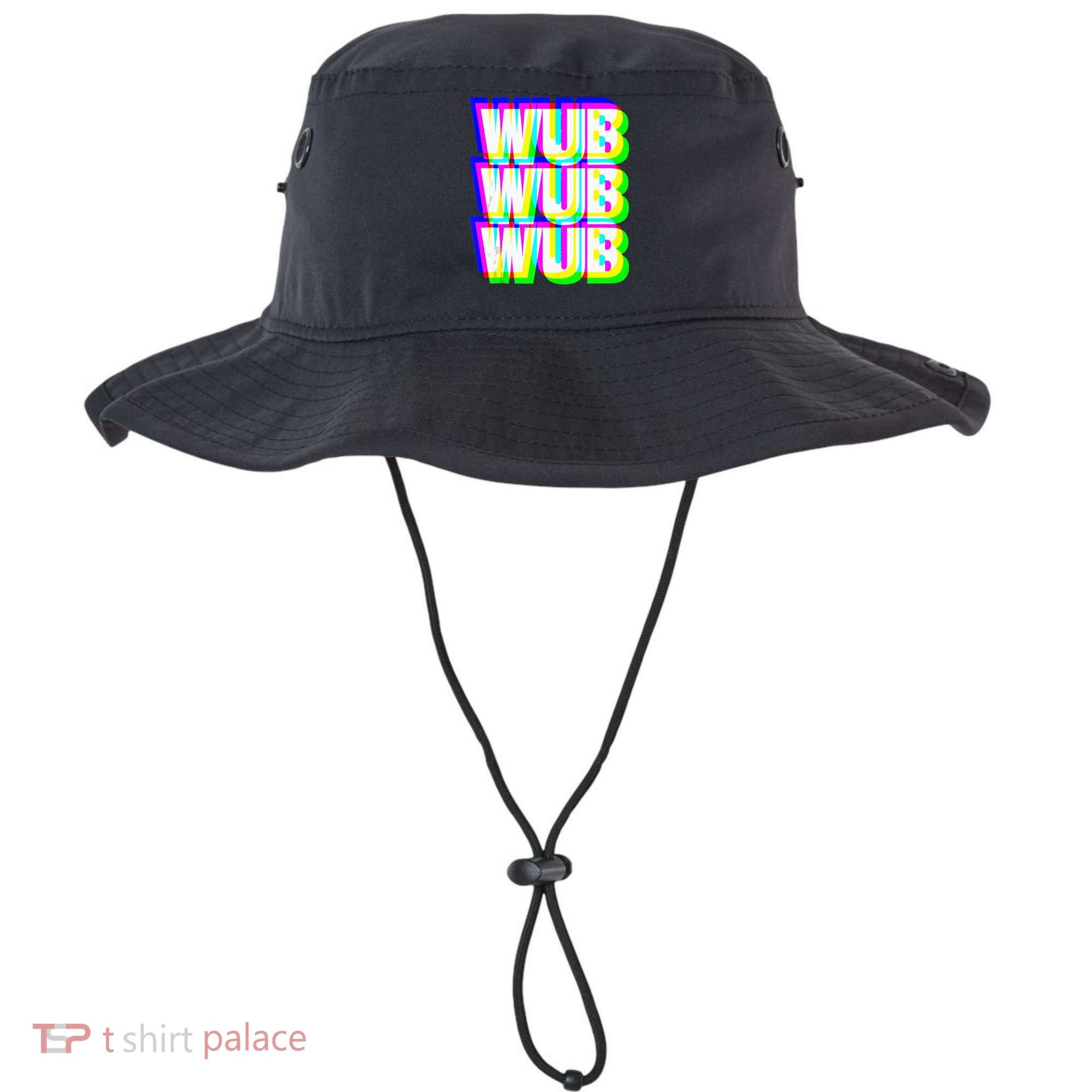 Wub Wub Wub Dubstep Techno Rave EDM Music DJ Festival Raver Bucket Hat