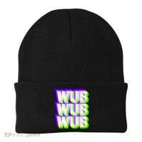 Wub Wub Wub Dubstep Techno Rave EDM Music DJ Festival Raver Beanie thumb 0