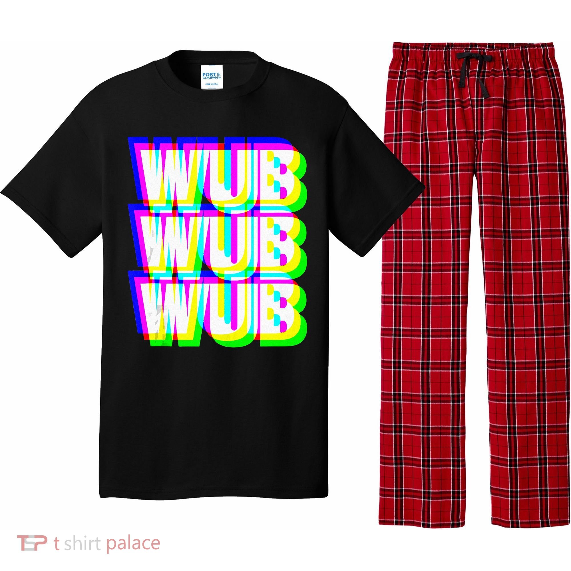 Wub Wub Wub Dubstep Techno Rave EDM Music DJ Festival Raver Pajama Set