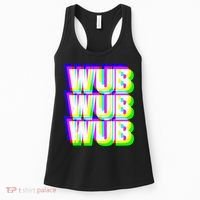 Wub Wub Wub Dubstep Techno Rave EDM Music DJ Festival Raver Women's Tank Top thumb 0