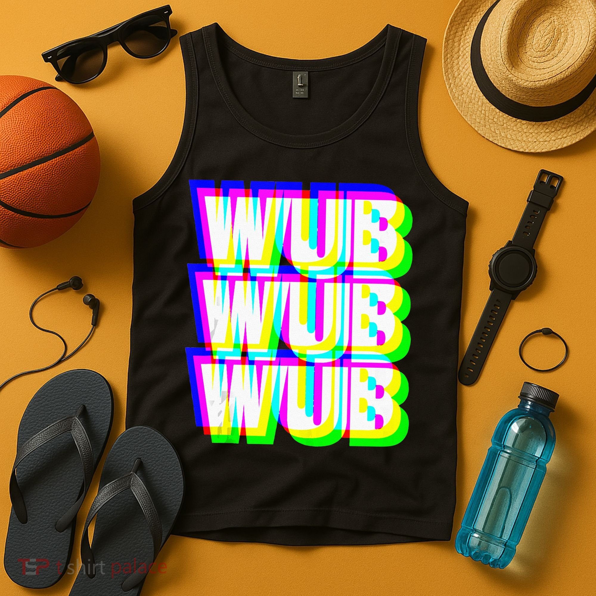 Wub Wub Wub Dubstep Techno Rave EDM Music DJ Festival Raver Tank Top
