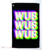 Wub Wub Wub Dubstep Techno Rave EDM Music DJ Festival Raver Golf Towel thumb 0