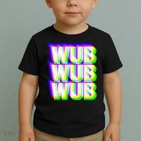 Wub Wub Wub Dubstep Techno Rave EDM Music DJ Festival Raver Toddler T-Shirt thumb 2