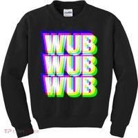 Wub Wub Wub Dubstep Techno Rave EDM Music DJ Festival Raver Kids Sweatshirt thumb 0