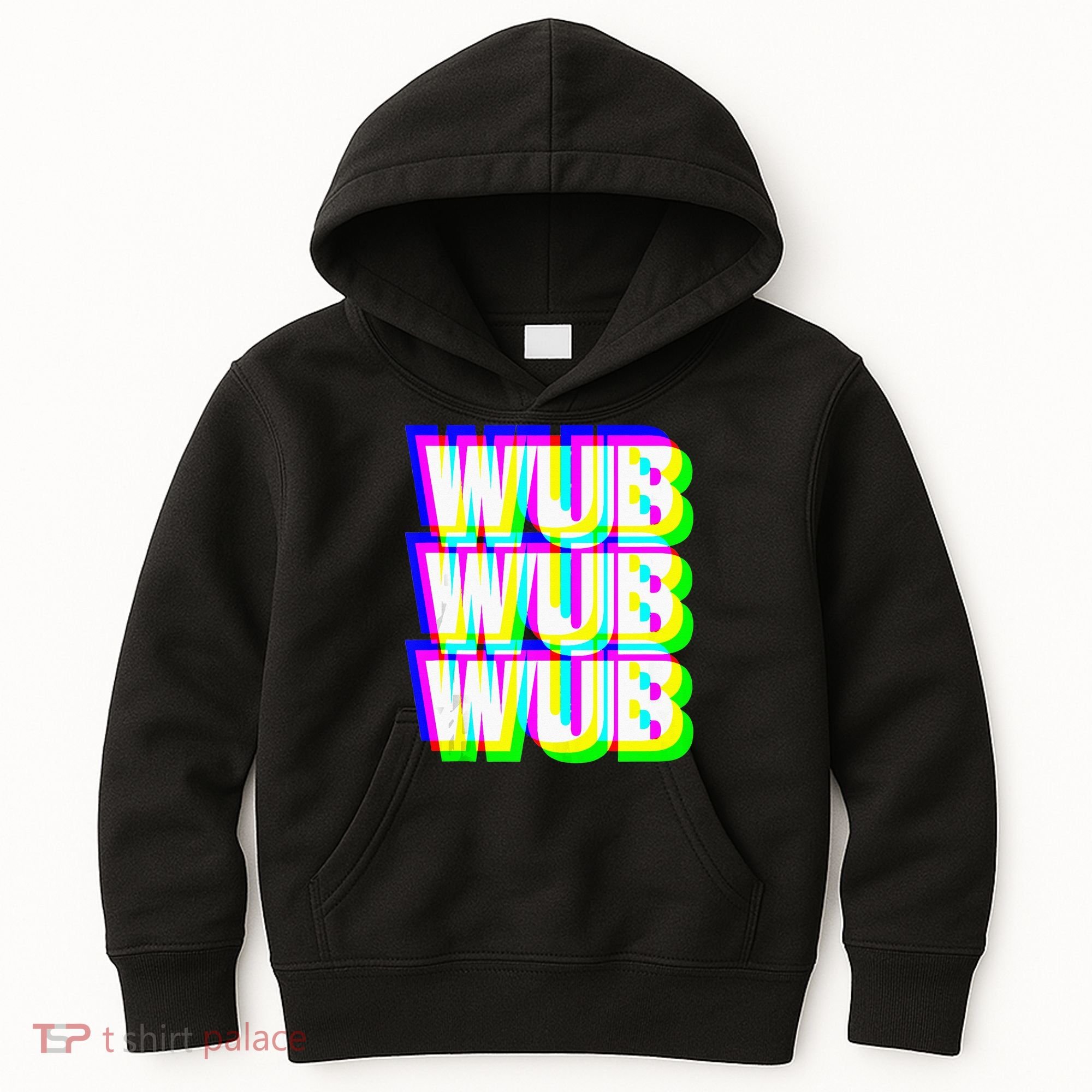 Wub Wub Wub Dubstep Techno Rave EDM Music DJ Festival Raver Kids Hoodie