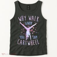 Why Walk When You Can Cartwheel Gymnastic Tank Top thumb 2