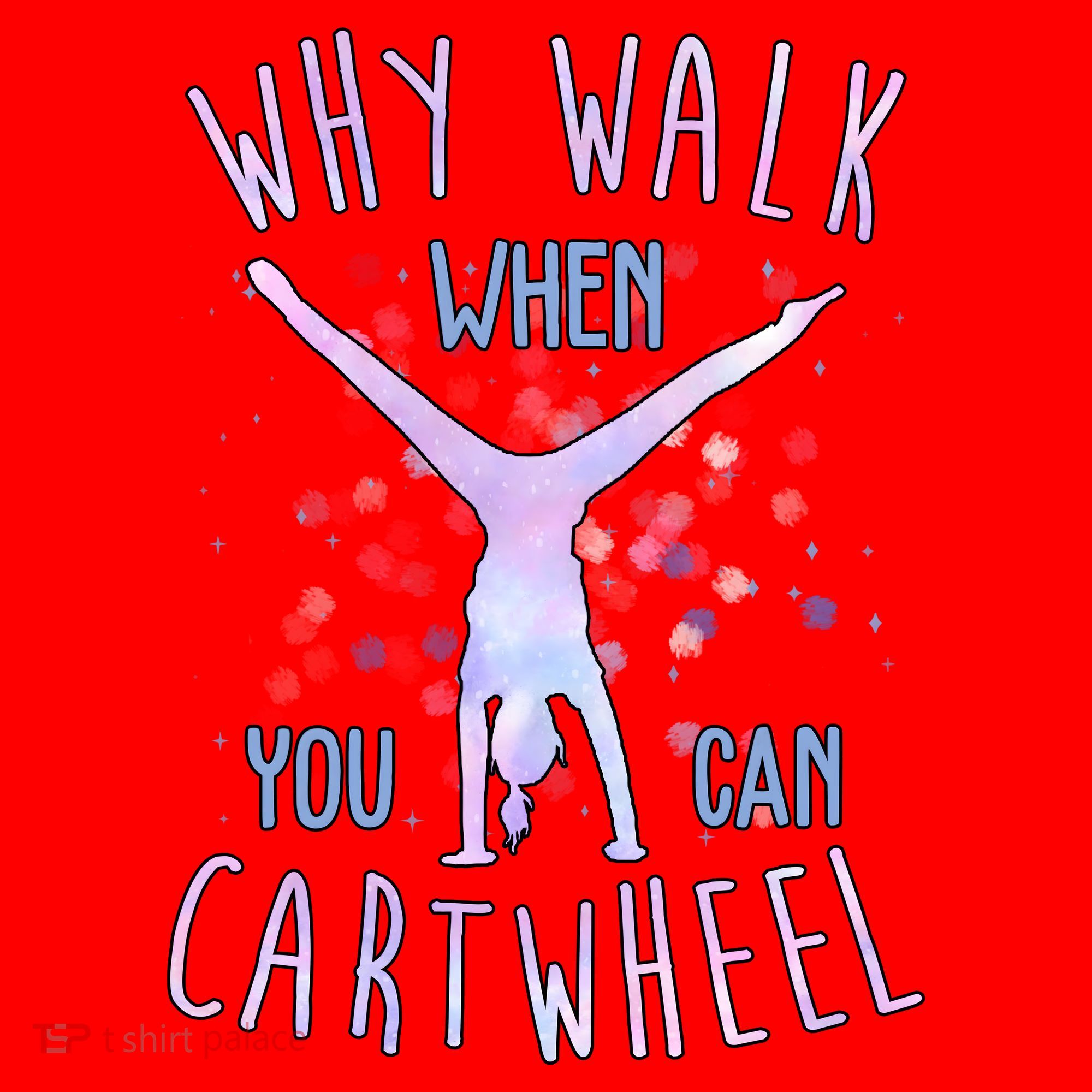 Why Walk When You Can Cartwheel Gymnastic Santa Hat