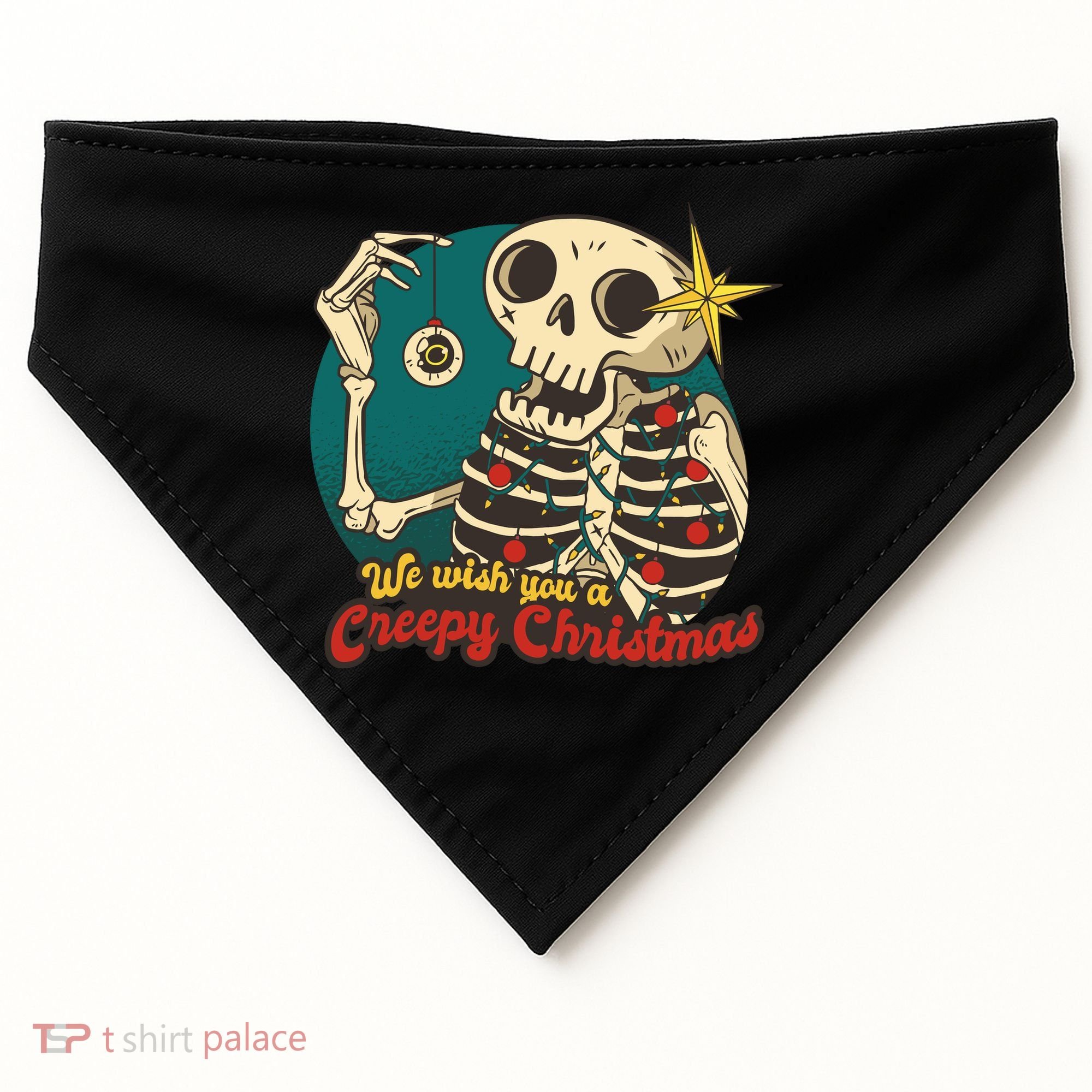We Wish You A Creepy Christmas USA-Made Doggie Bandana