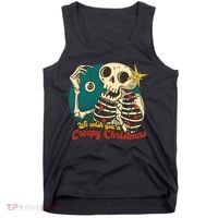 We Wish You A Creepy Christmas Tank Top thumb 0