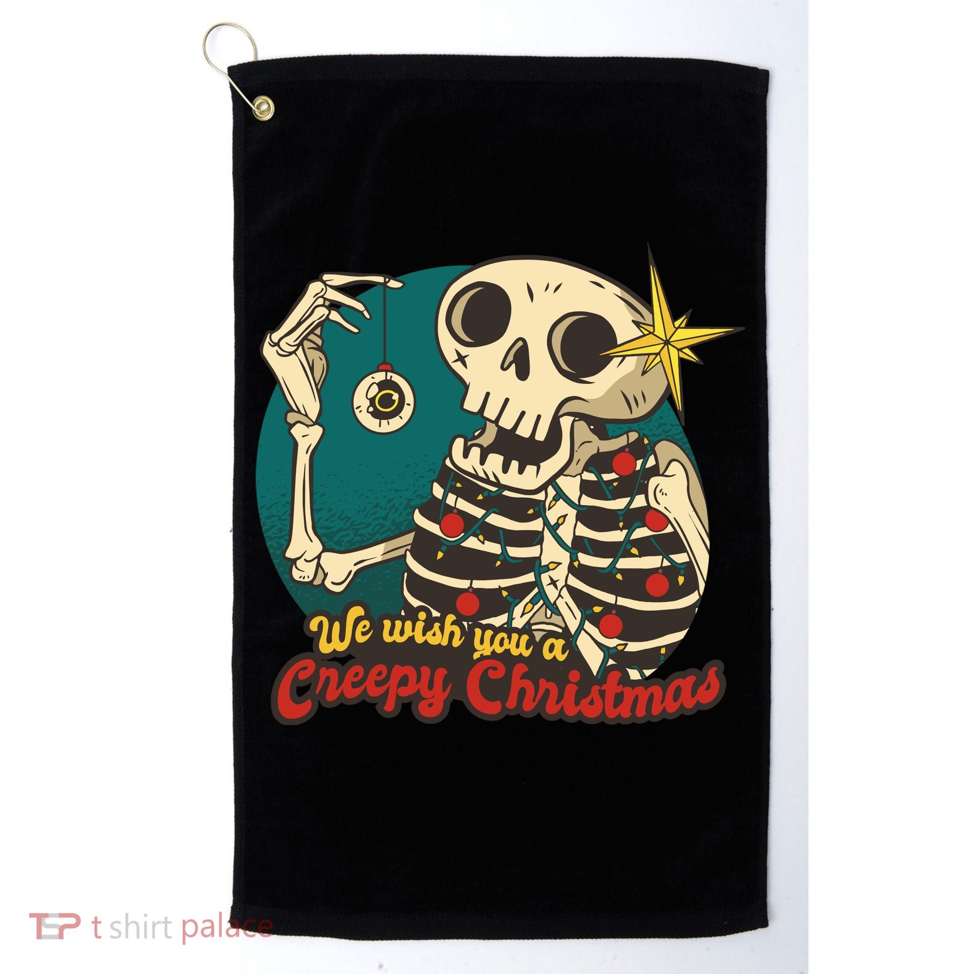 We Wish You A Creepy Christmas Golf Towel
