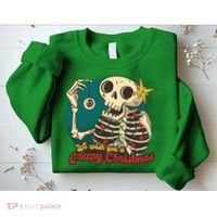 We Wish You A Creepy Christmas Sweatshirt thumb 2