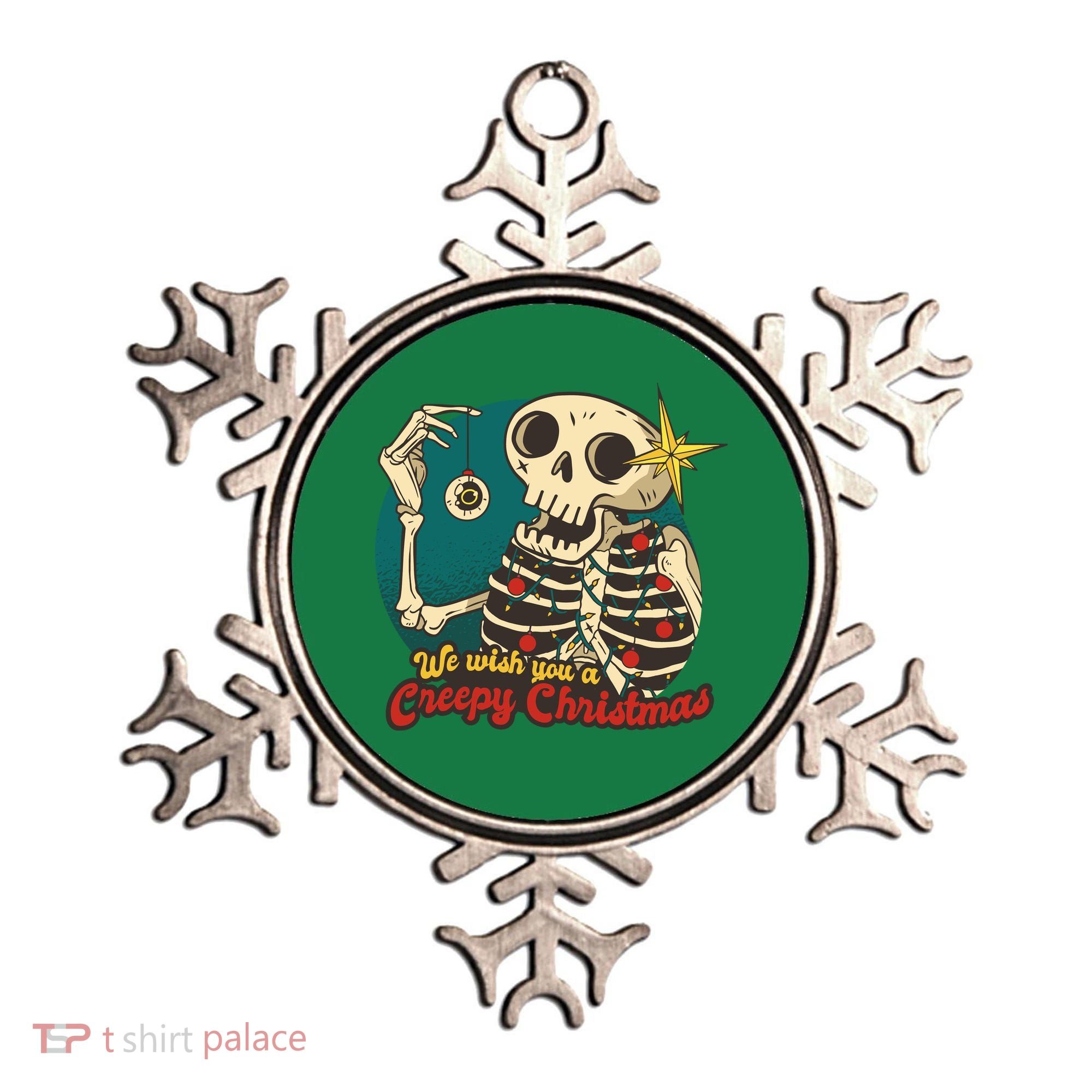 We Wish You A Creepy Christmas Ornament
