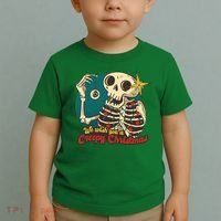 We Wish You A Creepy Christmas Toddler T-Shirt thumb 2