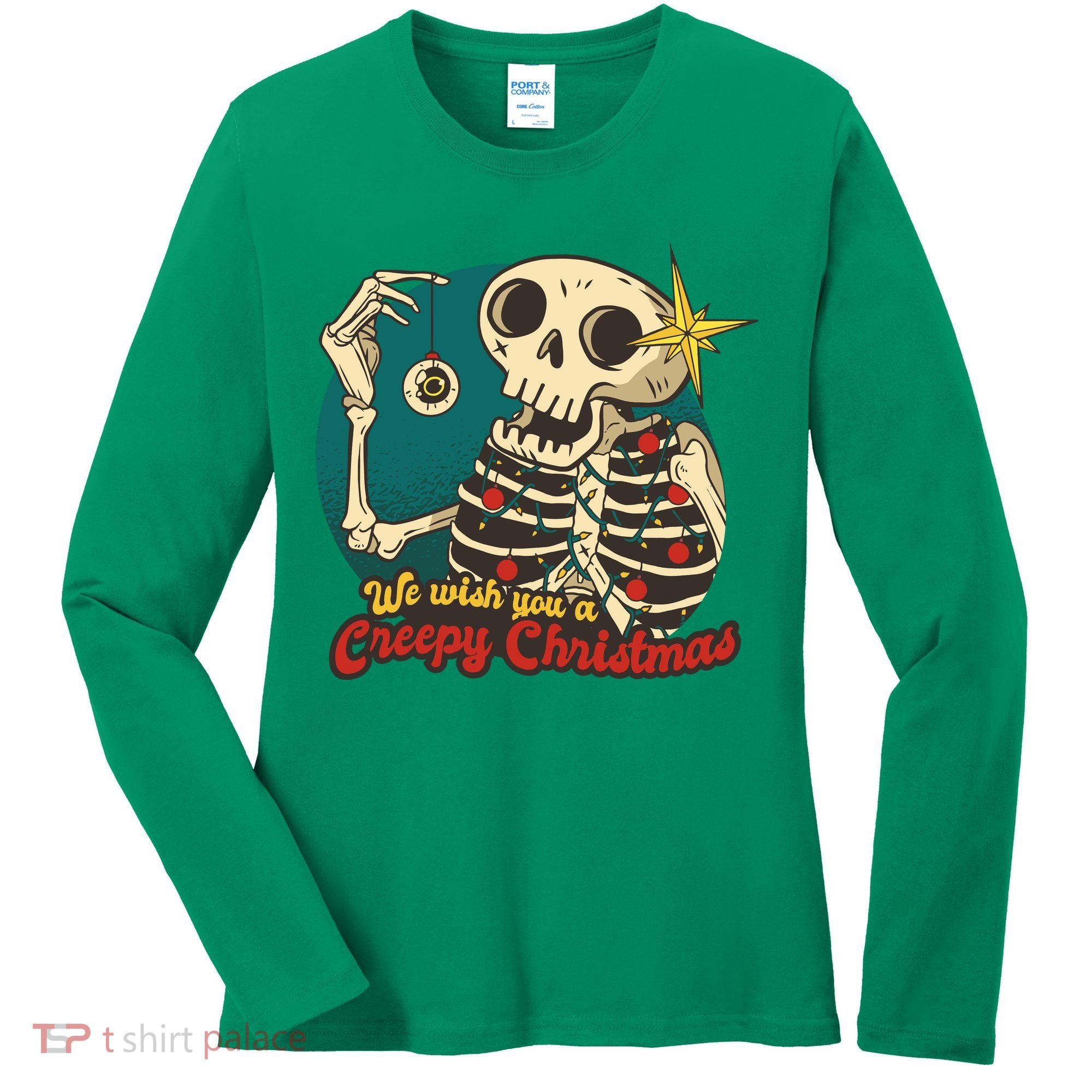 We Wish You A Creepy Christmas Women's Long Sleeve Shirt