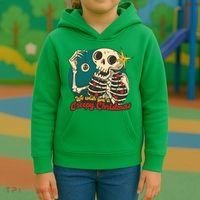 We Wish You A Creepy Christmas Kids Hoodie thumb 3
